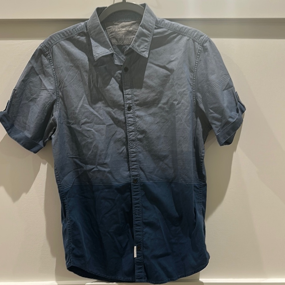 Calvin Klein Blue Casual Button Down Shirt